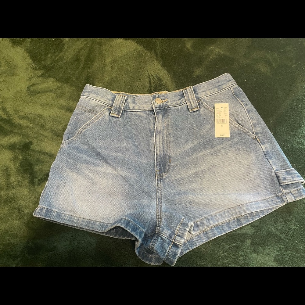 Pacsun Lee Blue High-Rise Shorts